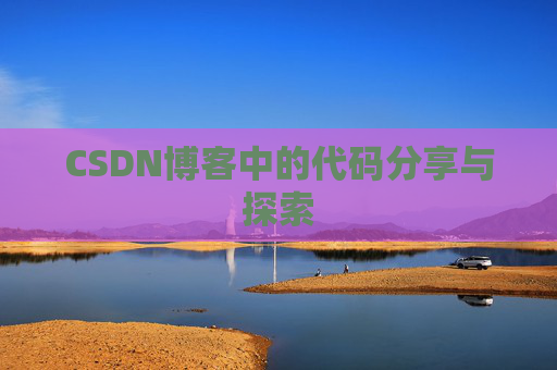 CSDN博客中的代码分享与探索